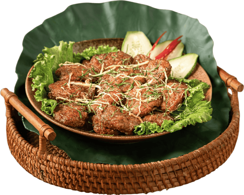 Chả lá chanh rang gừng